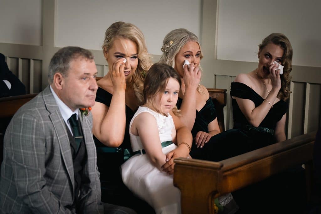 Wedding day tears