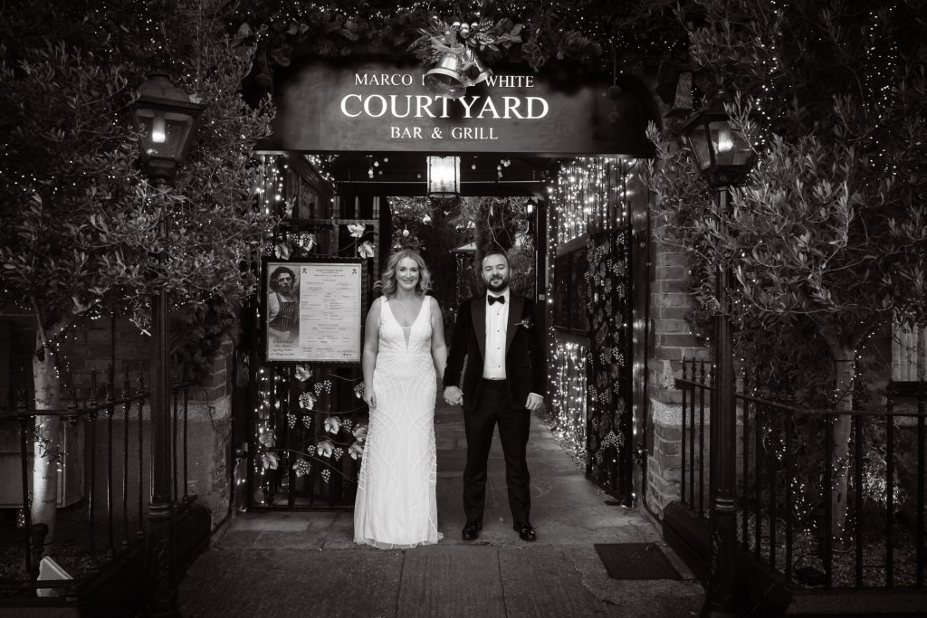 Wedding couple at Marco Pierre Whites wedding