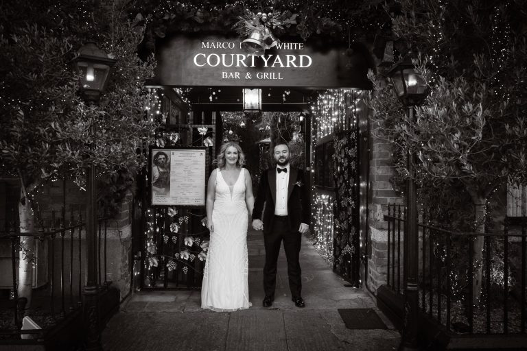 Wedding couple at Marco Pierre Whites wedding